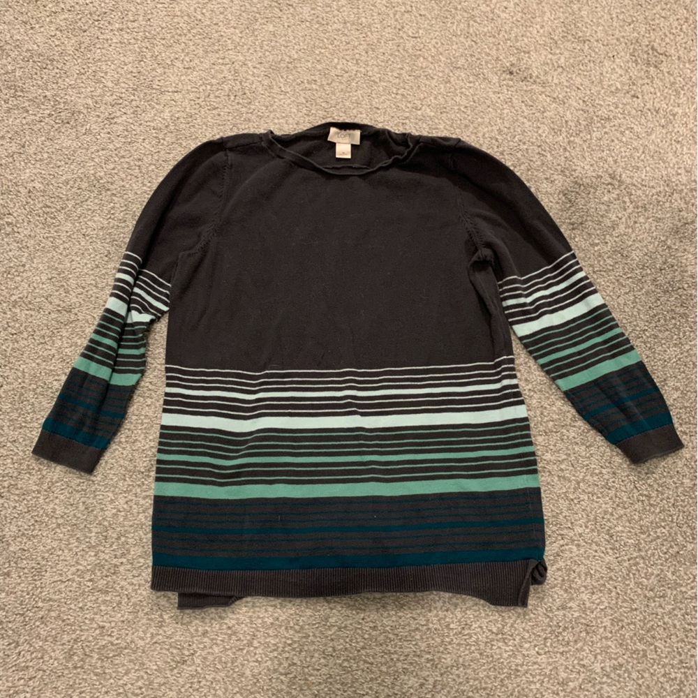 Loft outlet striped sweater - medium